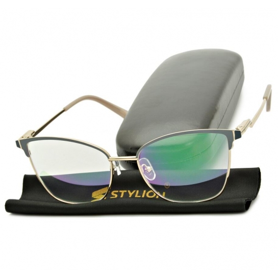 Plusy +3.50 damskie okulary do czytania korekcyjne z antyrefleksem ST325AR
